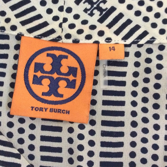Tory burch navy top worn once - Picture 4 of 4